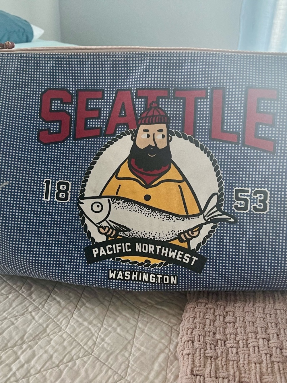 Seattle Pacific Northwest Duffle Bag, Large Duffle Bag.